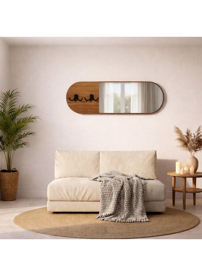 مرآة مودرن مع علاقات للملابس